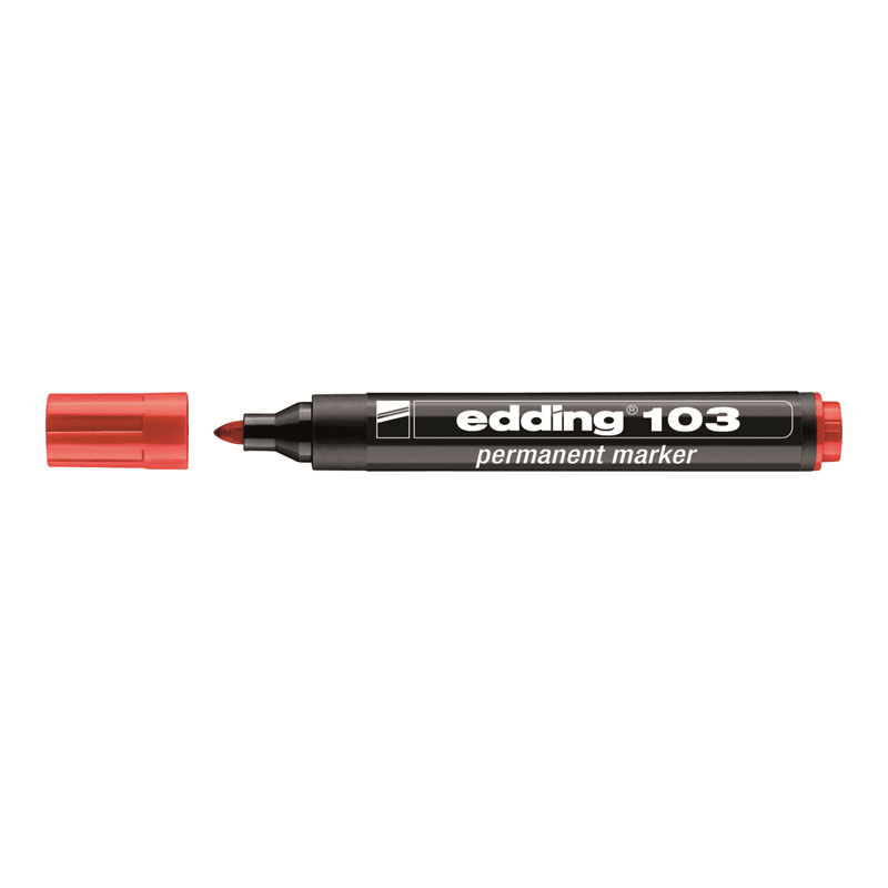 EDDING Marker permanentny czerwony 1 szt.