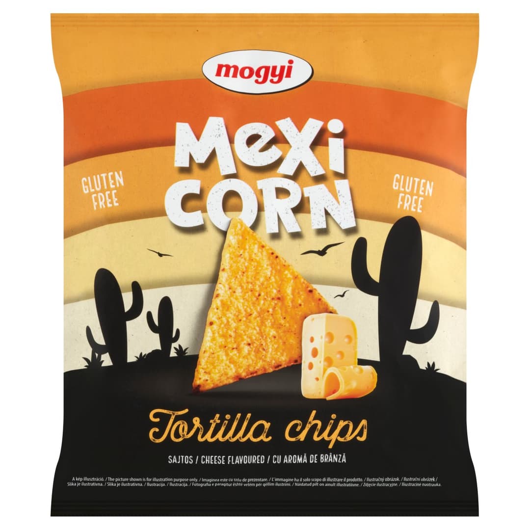MOGYI MEXICORN Tortilla chipsy o smaku serowym 90 g