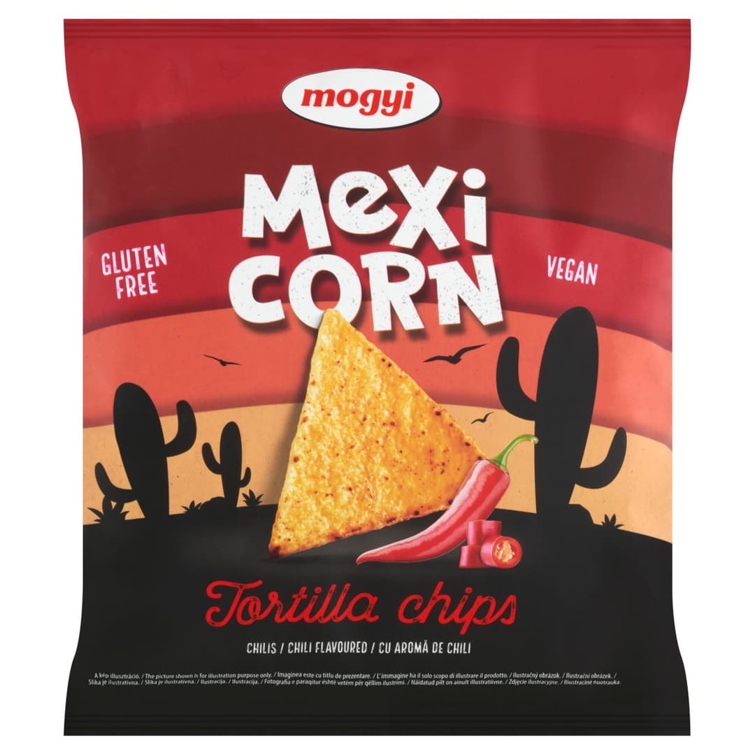 MOGYI MEXICORN Tortilla chipsy o smaku chili 90 g