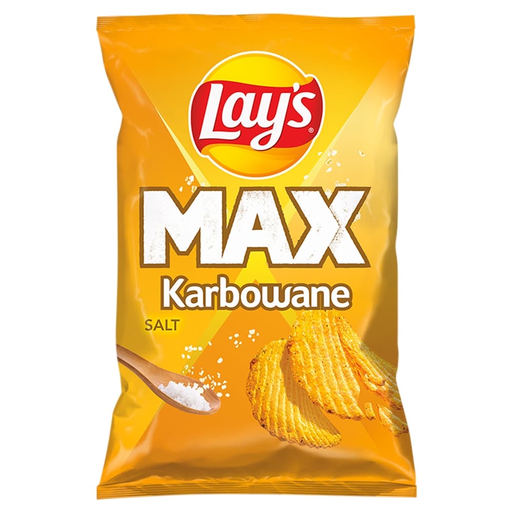 LAY'S KARBOWANE Chipsy ziemniaczane solone 120 g