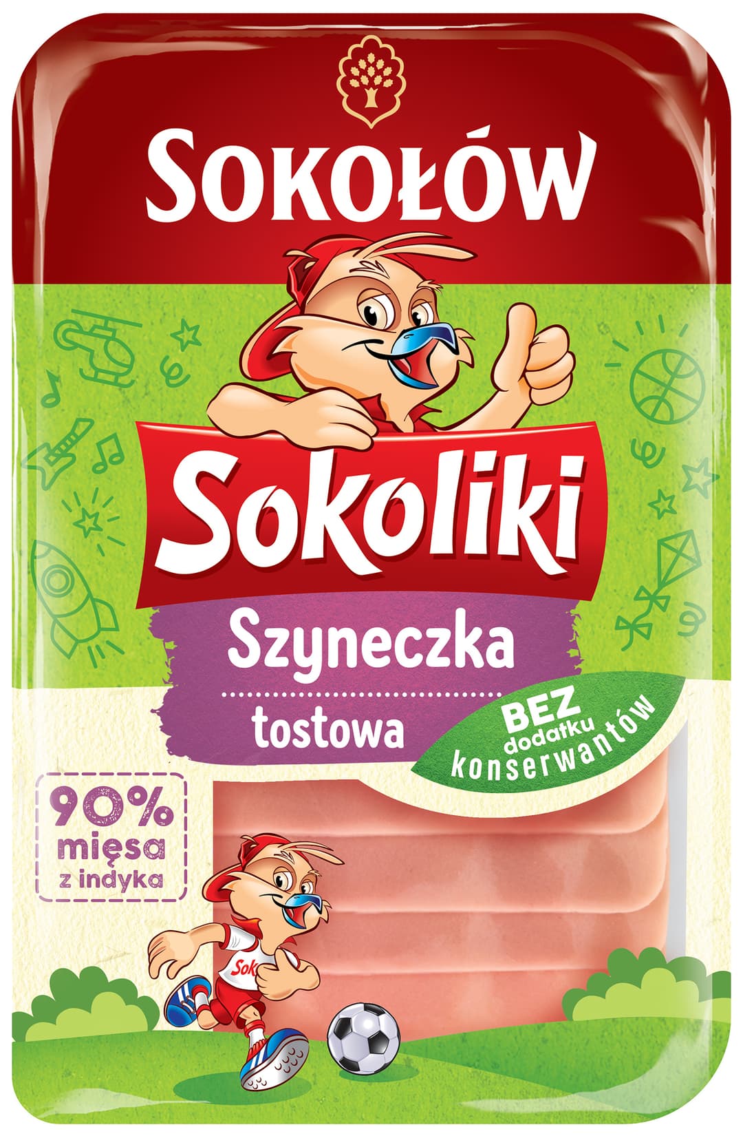 SOKOŁÓW SOKOLIKI Szyneczka tostowa z indyka 100 g