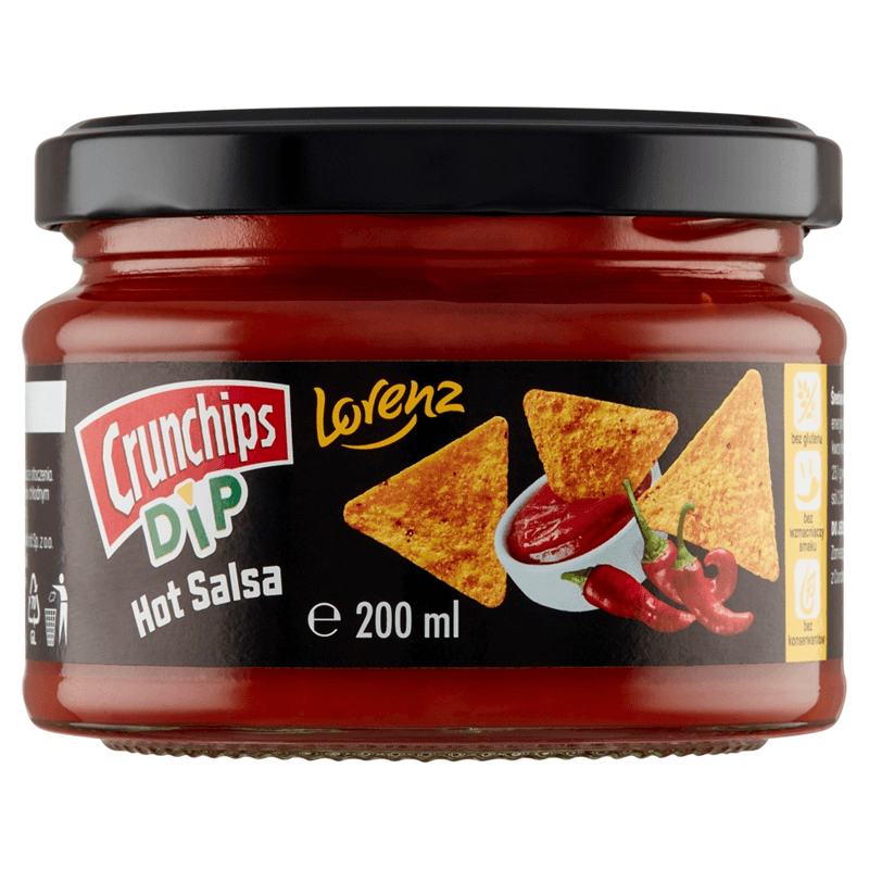 CRUNCHIPS Dip hot salsa 200 ml