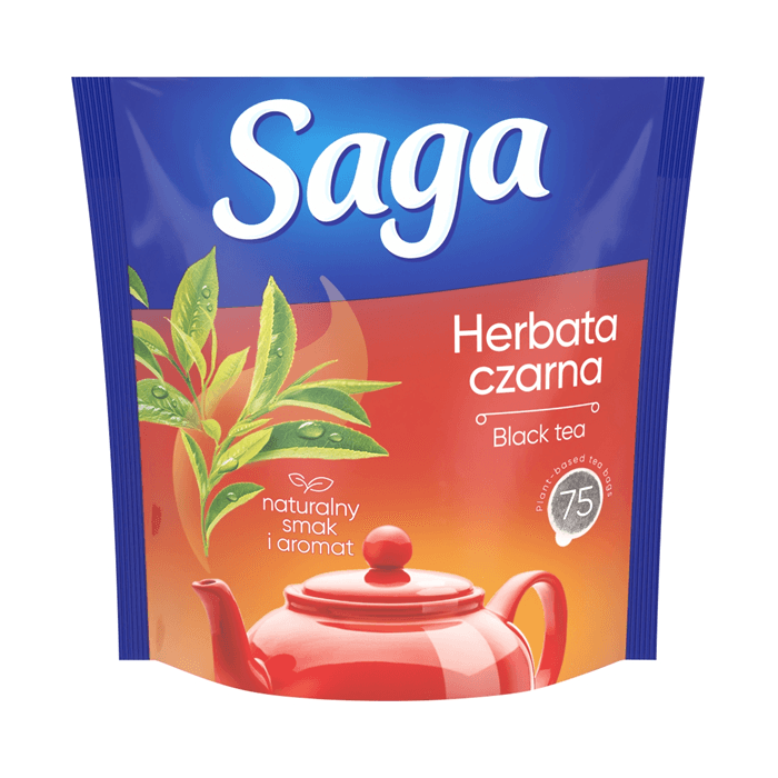 SAGA Herbata czarna ekspresowa 75 szt. 105 g