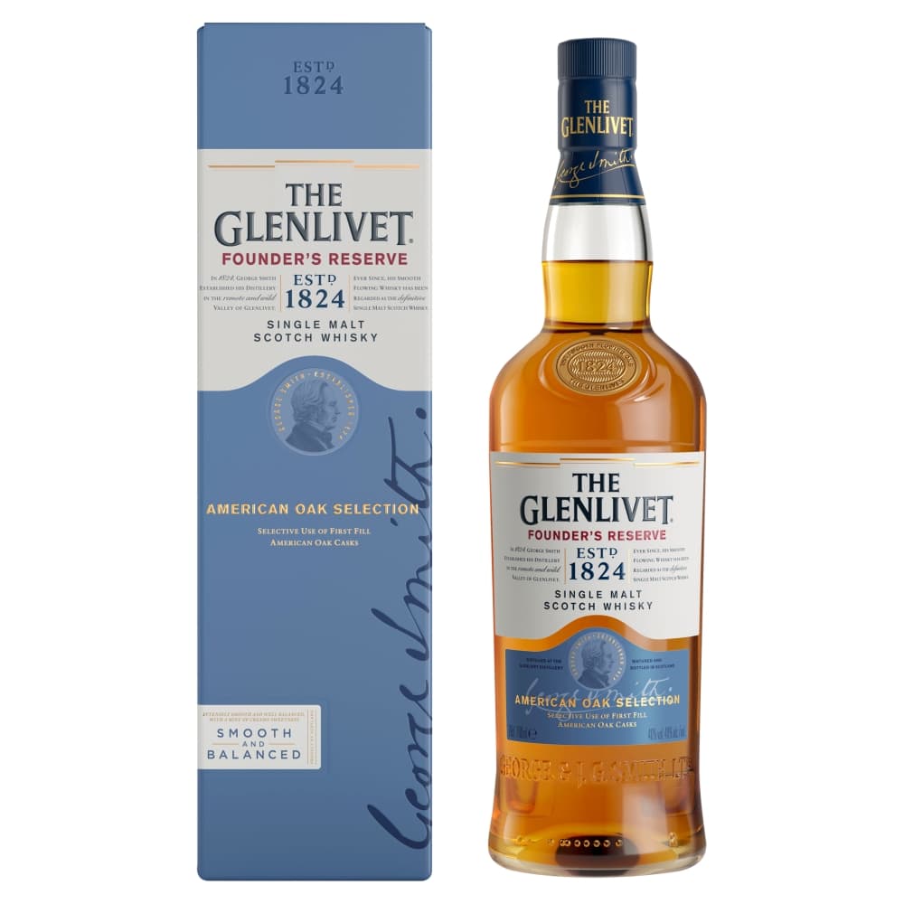 GLENLIVET FOUNDER'S RESERVE Single Malt Scotch Whisky 40% 700 ml