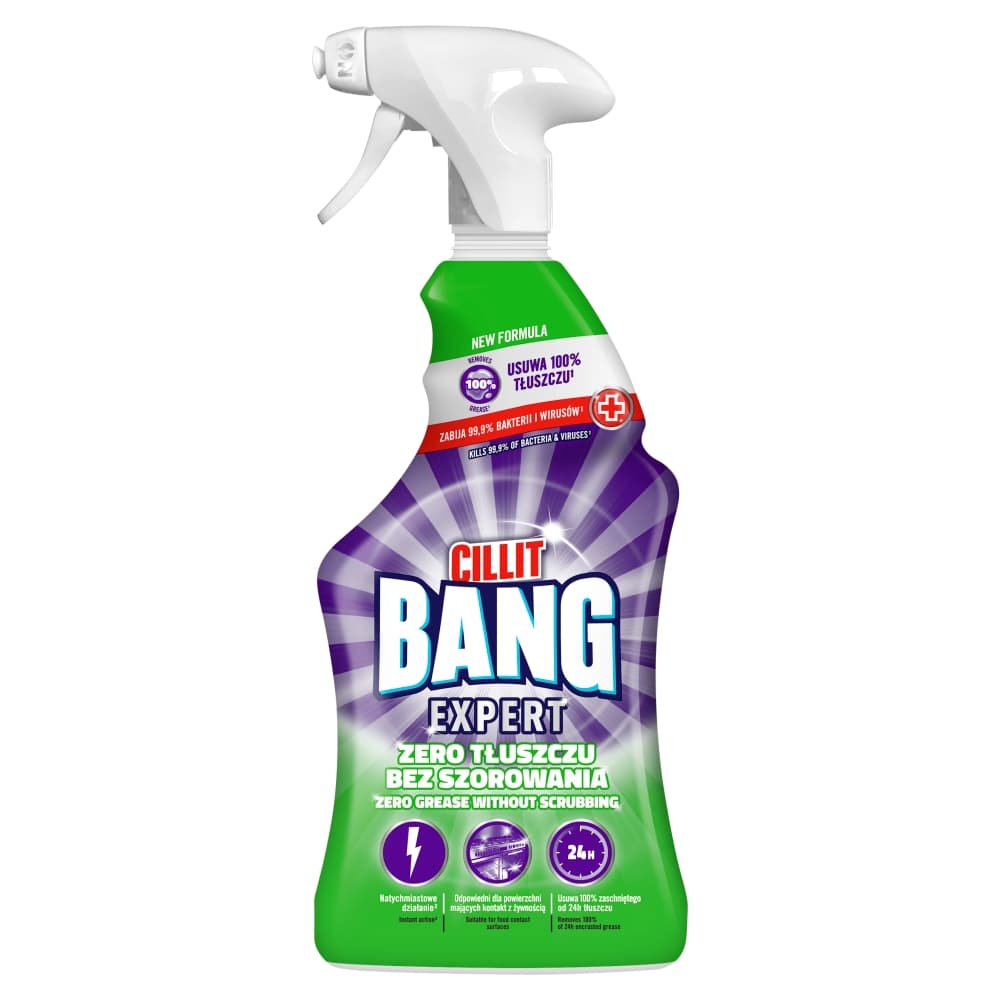 CILLIT BANG EXPERT Spray zero tłuszczu bez szorowania 750 ml