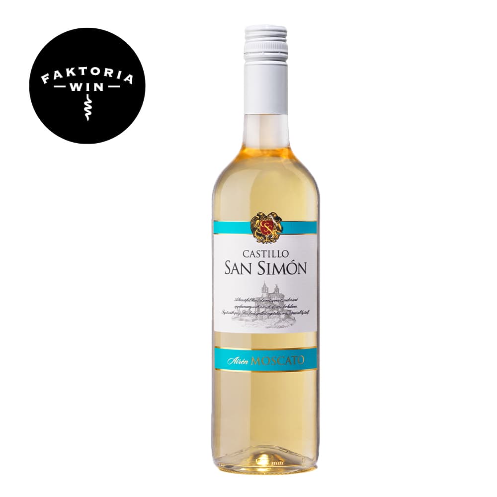 CASTILLO SAN SIMON Wino Airen Moscato białe słodkie 750 ml
