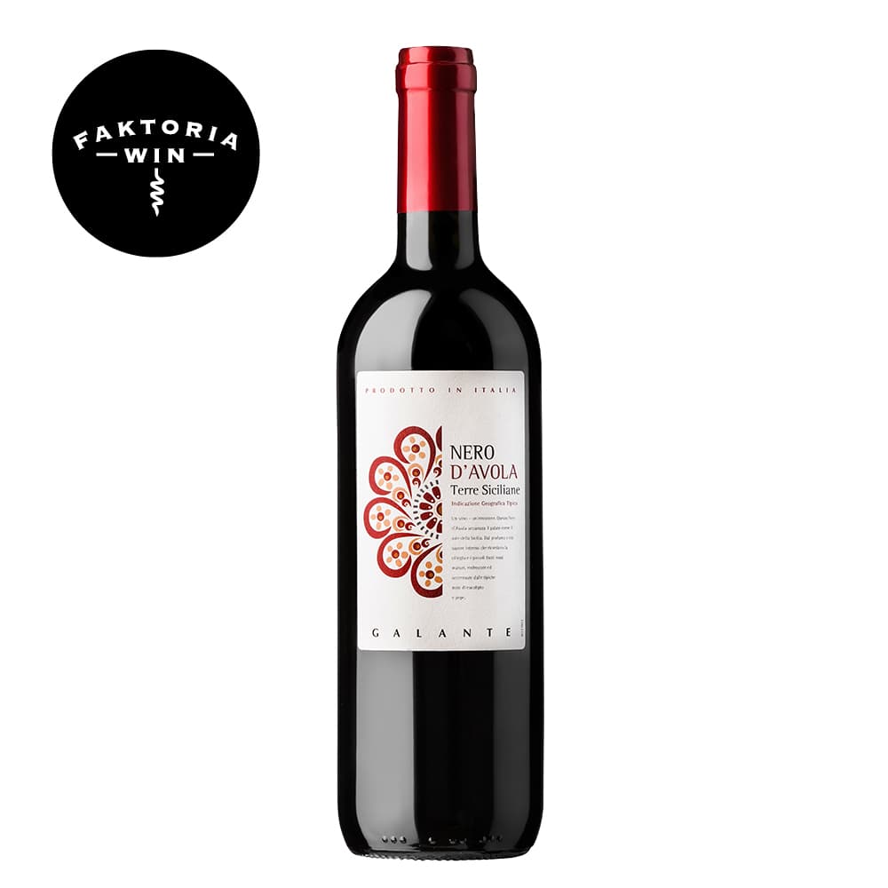 NERO D`AVOLA Wino czerwone półwytrawne 750 ml