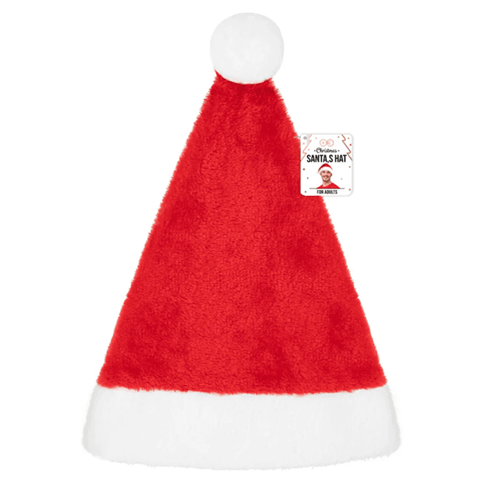 PARTYPAL Czapka Mikołaja pluszowa 56cm 1 szt.