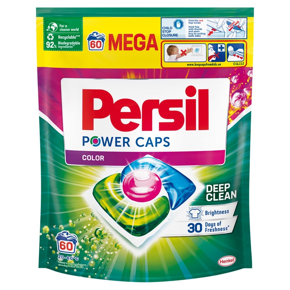 PERSIL POWER CAPS Kapsułki do prania Color 60 szt.