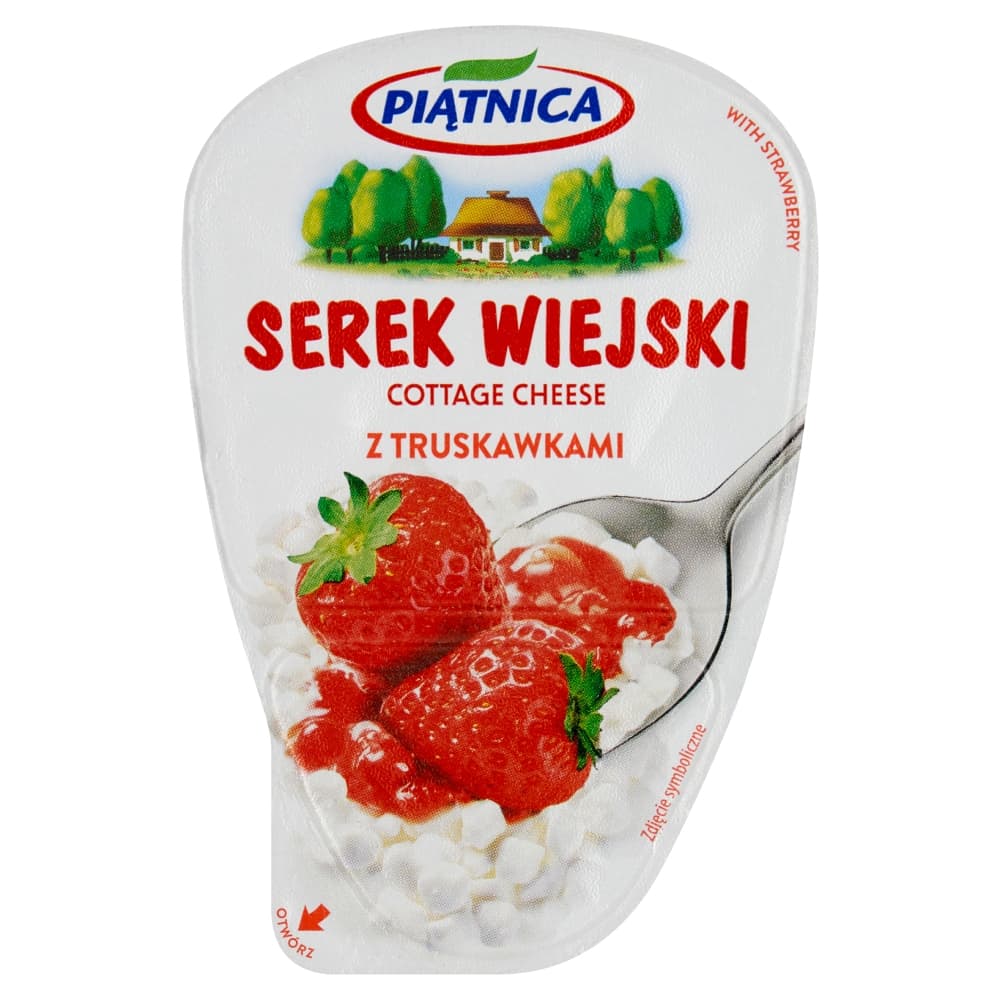 PIĄTNICA Serek wiejski z truskawkami 150 g