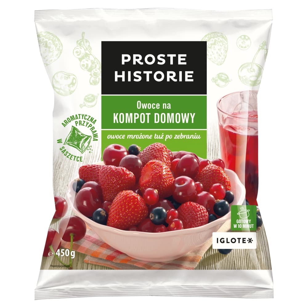 PROSTE HISTORIE Owoce na kompot domowy mrożone 450 g