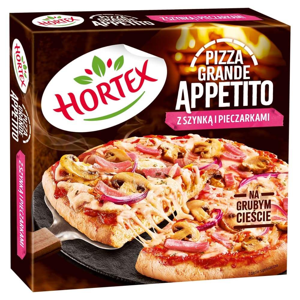 HORTEX GRANDE APPETITO Pizza z szynką i pieczarkami mrożona 425 g