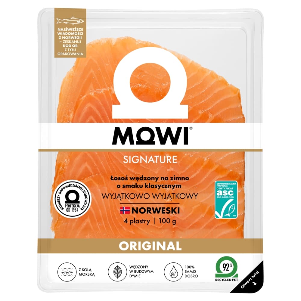 MOWI SIGNATURE Łosoś wędzony 100 g