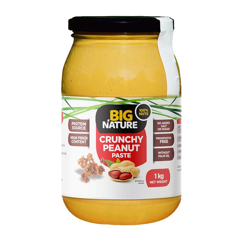 BIG NATURE Pasta orzechowa crunchy 1000 g