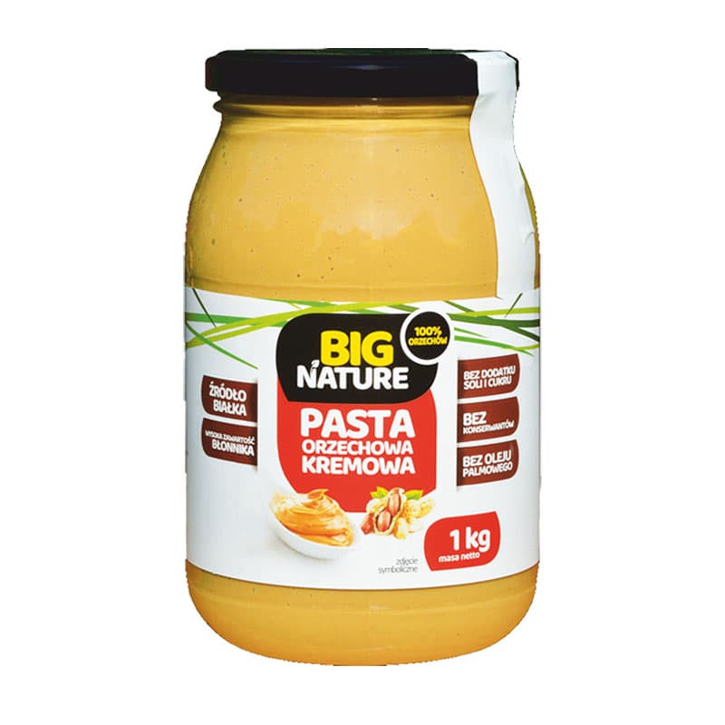 BIG NATURE Pasta orzechowa kremowa 1000 g