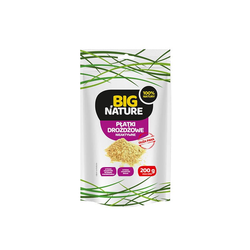 BIG NATURE Płatki drożdżowe nieaktywne 200 g