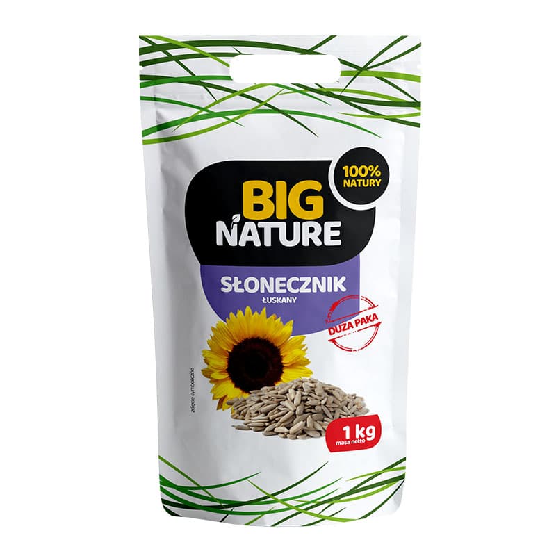 BIG NATURE Słonecznik łuskany 1000 g