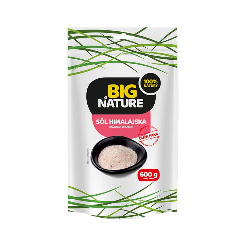 BIG NATURE Sól himalajska różowa drobna 600 g