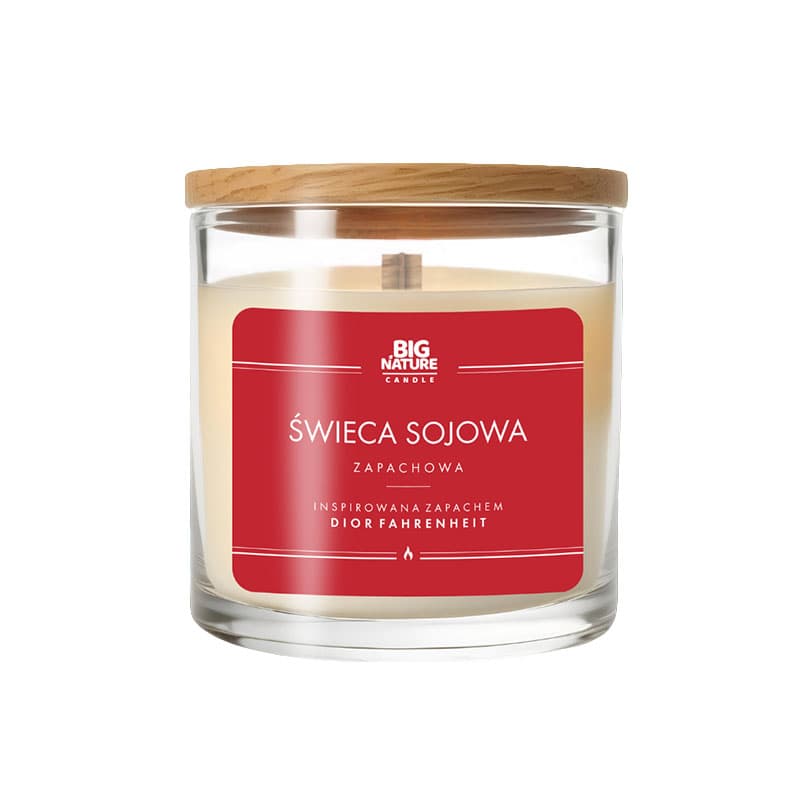 BIG NATURE Świeca sojowa o zapachu insprowanym Dior Fahrenheit 1 szt.
