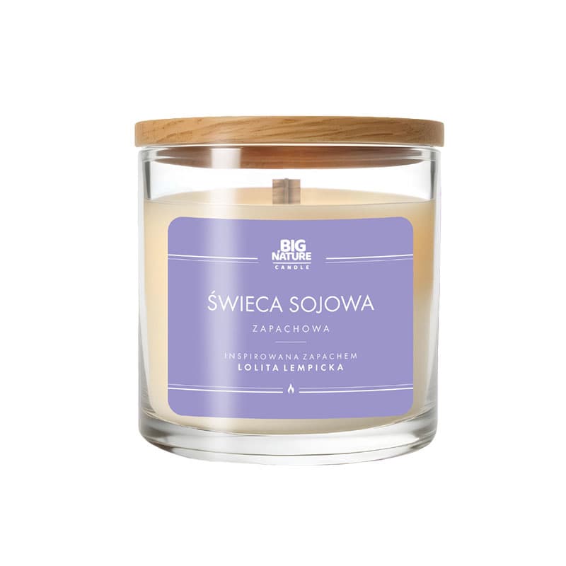 BIG NATURE Świeca sojowa o zapachu insprowanym Lolita Lempicka 1 szt.