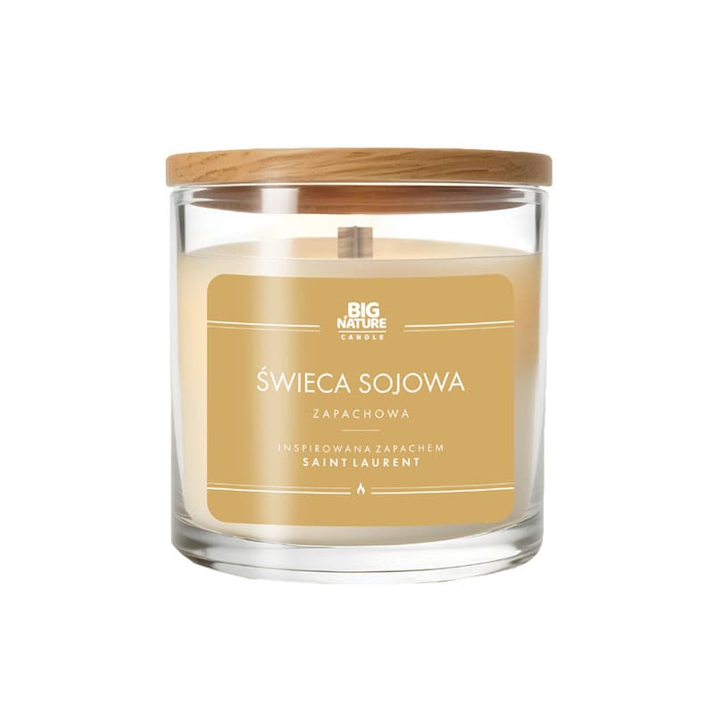 BIG NATURE Świeca sojowa o zapachu insprowanym Saint Laurent 1 szt.