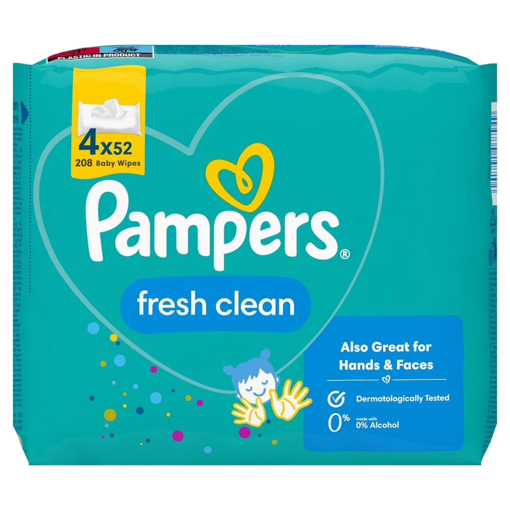 PAMPERS Chusteczki dla dzieci 99% water 240 szt.