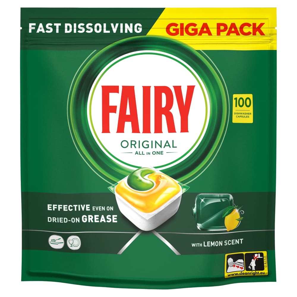 FAIRY ORIGINAL ALL IN 1 Kapsułki do zmywarki Cytryna 100 szt.