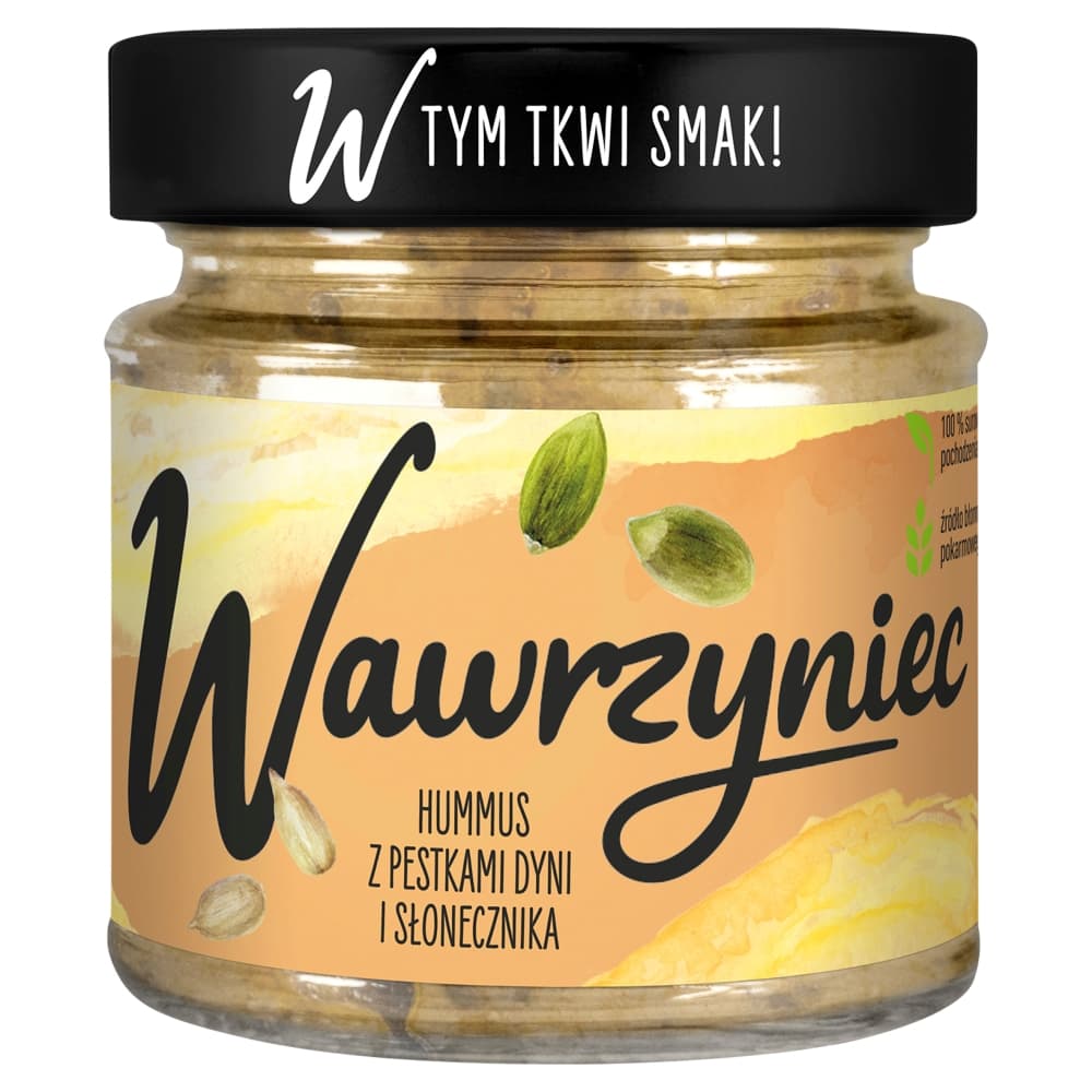 WAWRZYNIEC Hummus z pestkami dyni i słonecznika 180 g