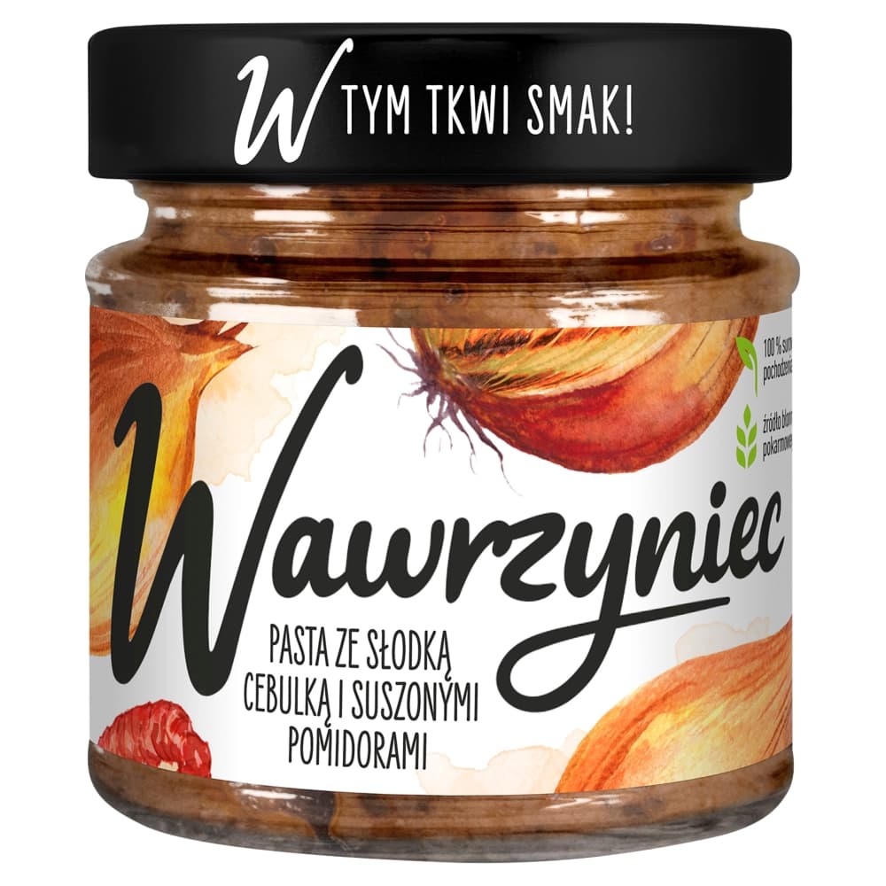 WAWRZYNIEC Pasta ze słodką cebulką i suszonymi pomidorami 180 g