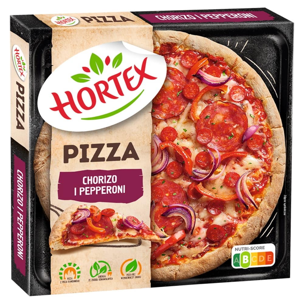 HORTEX Pizza chorizo i pepperoni mrożona 370 g
