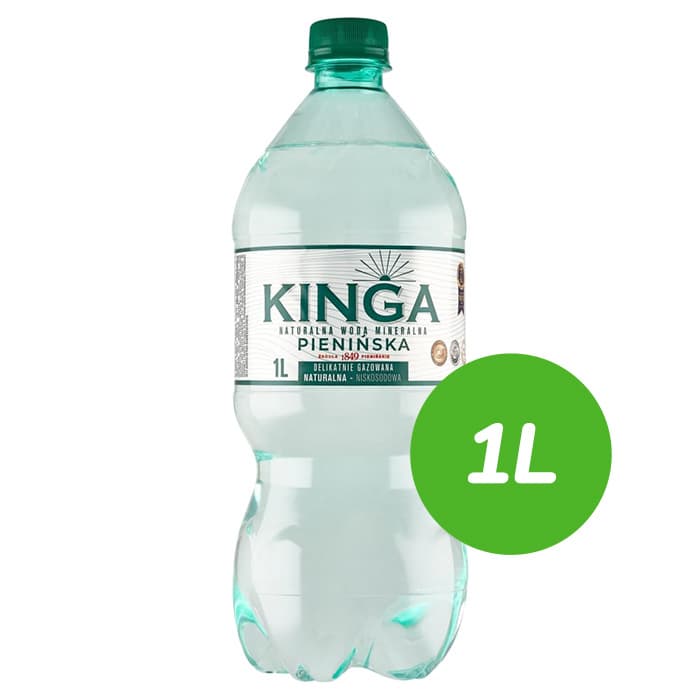 KINGA PIENIŃSKA Naturalna woda mineralna delikatnie gazowana 1000 ml