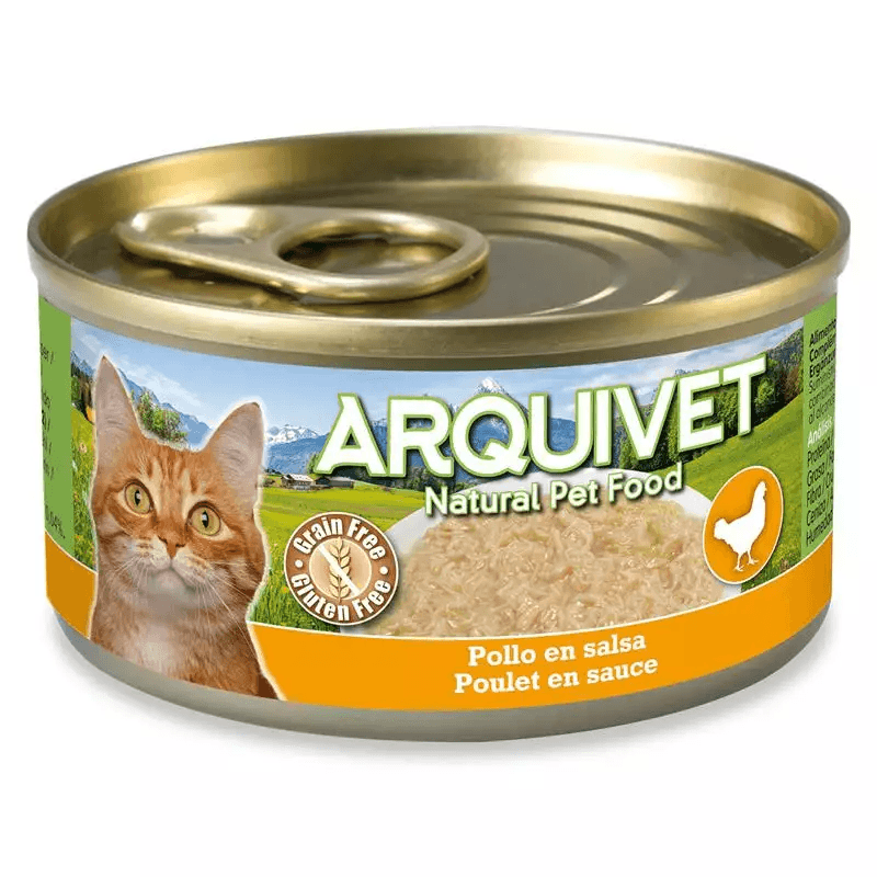 ARQUIVET Karma dla kota o smaku kurczaka w sosie 80 g