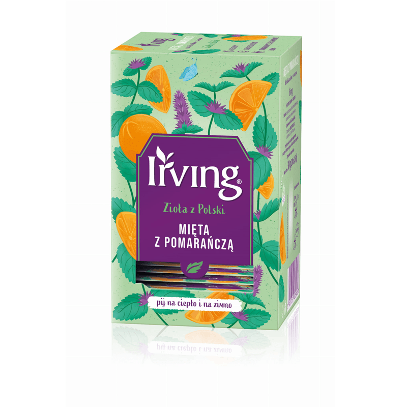 IRVING Herbata ziołowa mięta z pomarańczą (20 x 1,5 g) 30 g
