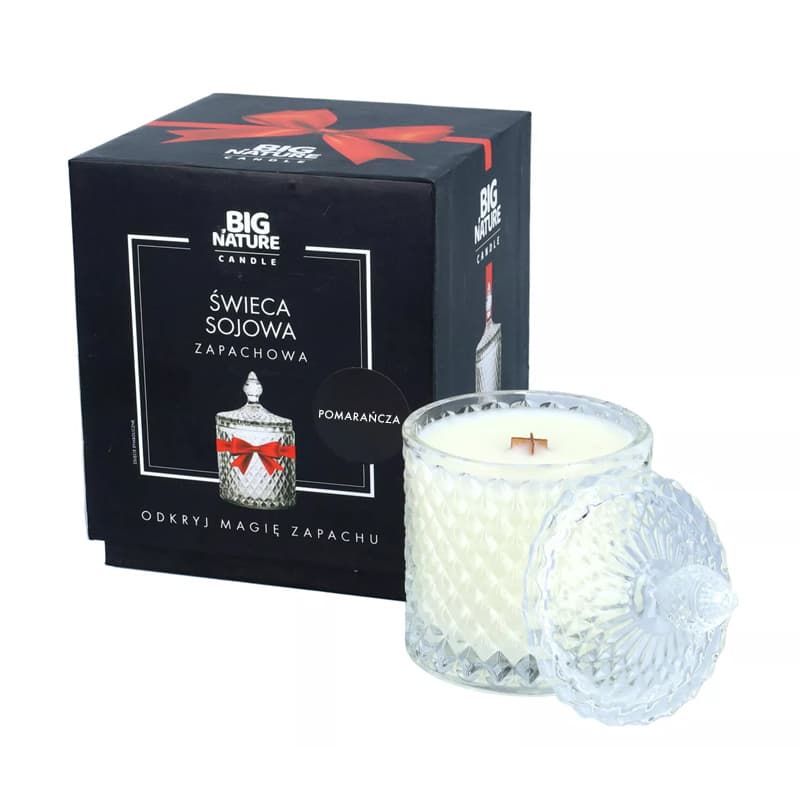 BIG NATURE Świeca sojowa o zapachu Pomarańcza 115 g
