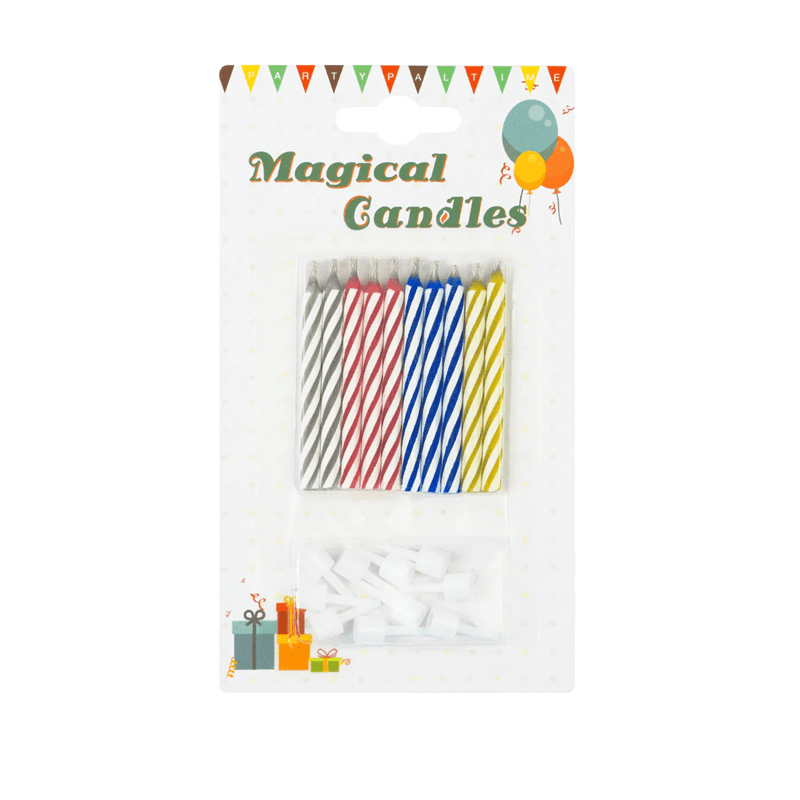 PARTYPAL Świeczki urodzinowe magiczne niegasnące 10 szt.