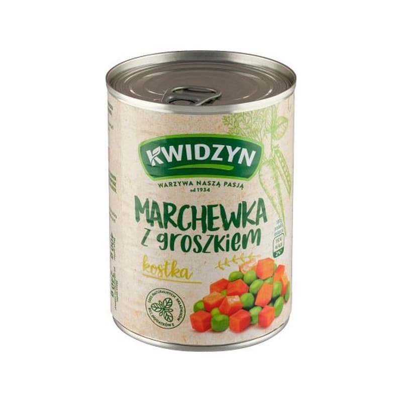 KWIDZYN Marchewka z groszkiem 400 g