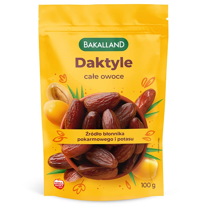 BAKALLAND Daktyle całe owoce 100 g