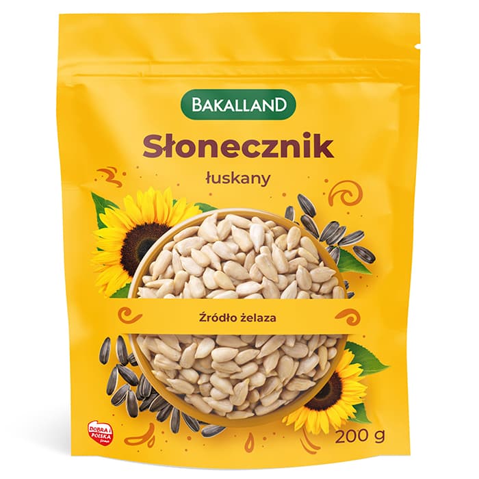 BAKALLAND Słonecznik łuskany 200 g