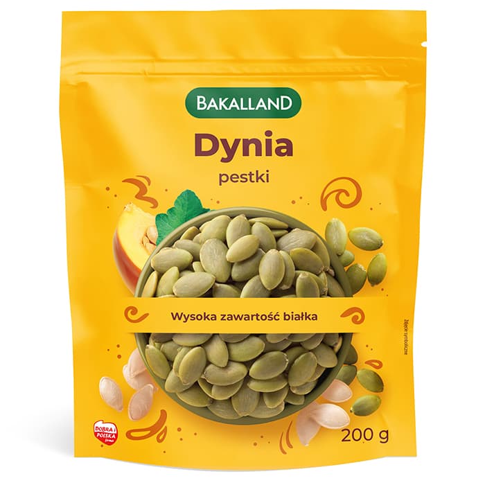 BAKALLAND Pestki dyni łuskane 200 g