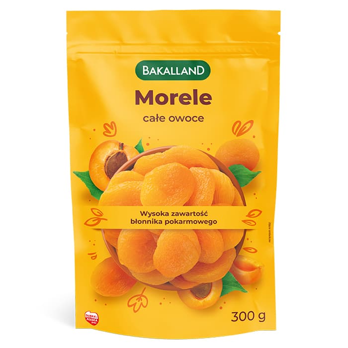 BAKALLAND Morele całe owoce 300 g