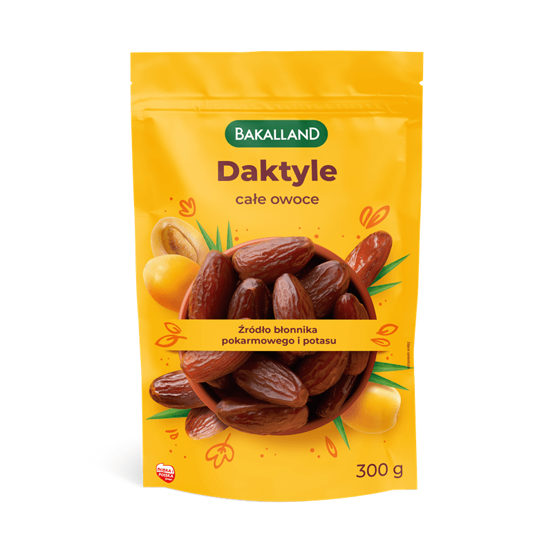BAKALLAND Daktyle całe owoce 300 g