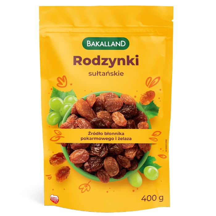 BAKALLAND Rodzynki sułtańskie 400 g