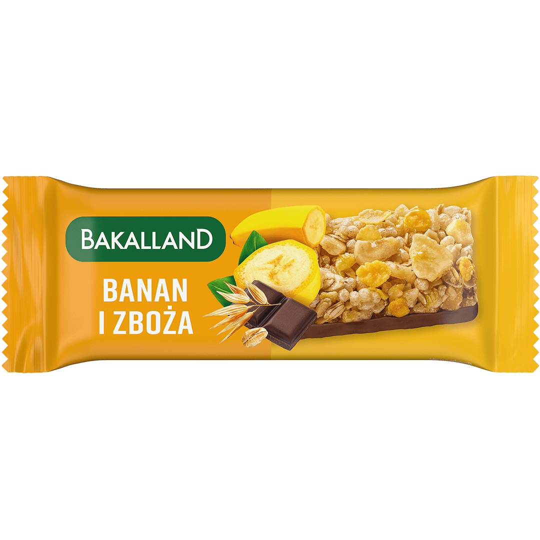 BAKALLAND BA! Baton zbożowy banan 40 g