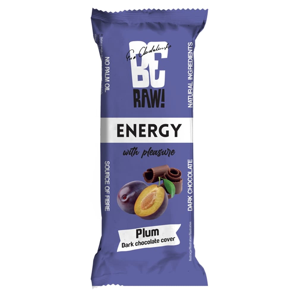 BE RAW! Baton Energy Plum Chocolate 40 g