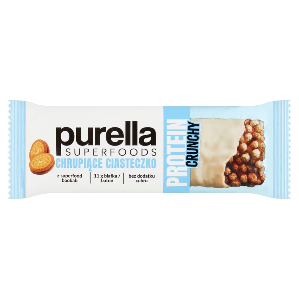 PURELLA SUPERFOODS Baton proteinowy chrupiące ciasteczko 45 g