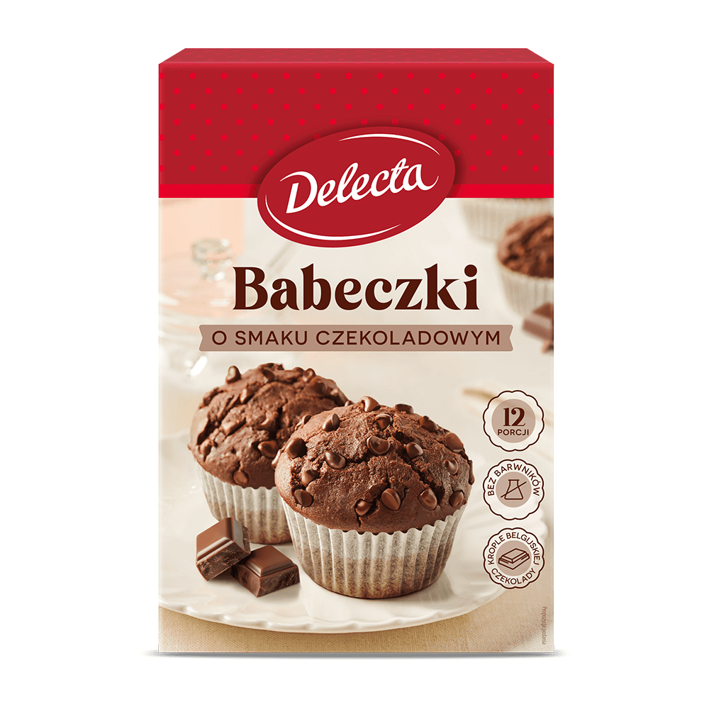 DELECTA Babeczki smak czekoladowy 280 g
