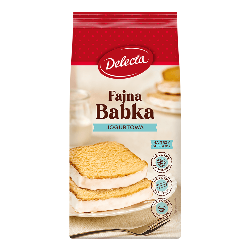 DELECTA Fajna Babka o smaku jogurtowym 350 g