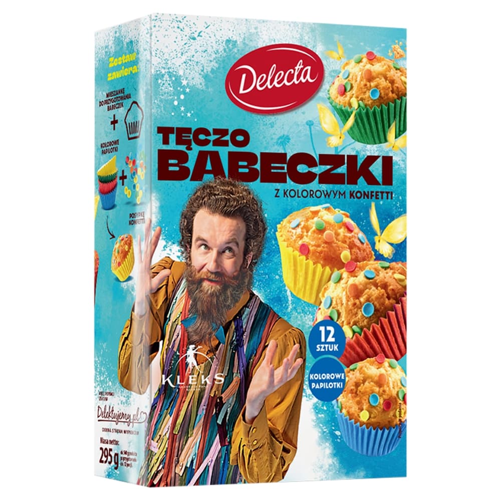 KLEKS Tęczo Babeczki 295g 6szt