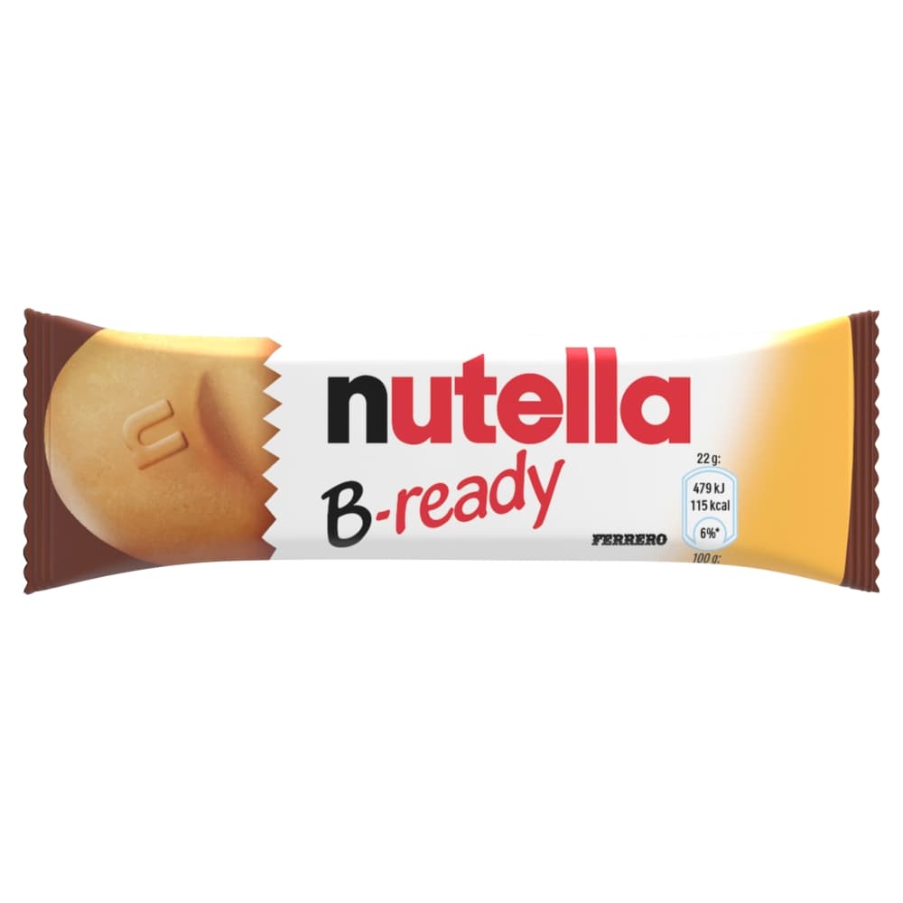 NUTELLA B-READY Wafelek z orzechami laskowymi i kakao oraz chrupkami 22 g