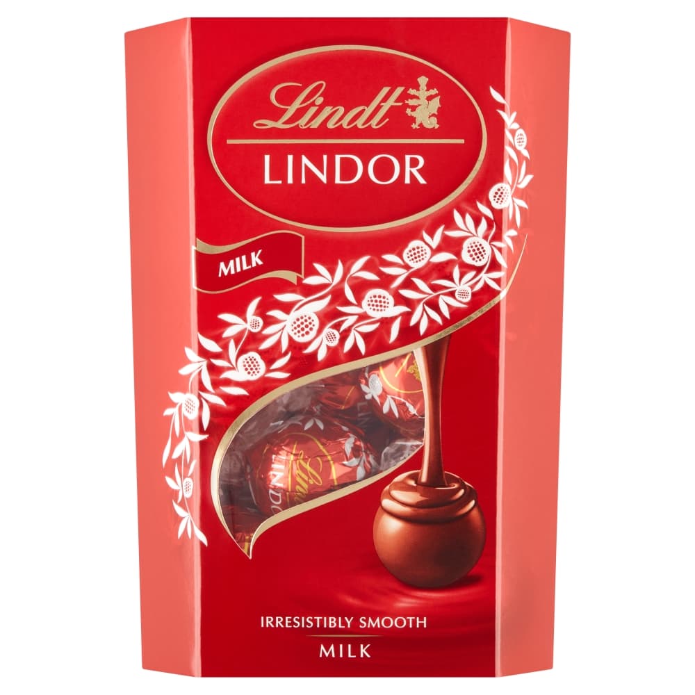 LINDT LINDOR Praliny z czekolady mlecznej 200 g